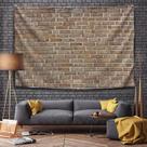 Tapeçaria de parede de tijolos vintage com textura de pedra retrô 150x130cm