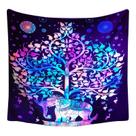 Tapeçaria de parede Elefante psicodélico fluorescente 180x150cm Tapeçaria de parede Elefante psicodélico fluorescente 180x150cm