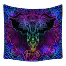 Tapeçaria de parede Fantasy Elephant Microfabric 150x150cm Tapeçaria de parede Fantasy Elephant Microfabric 150x150cm
