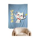 Tapeçaria De Parede Hippie Com Gato Fofo Para Decoração De Sala De Estar, Casa, Dormitório, Inoue
