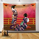 Tapeçaria de parede japonesa Geisha Aesthetic 280x150cm Poliéster