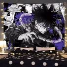 Tapeçaria de parede Jujutsus Kaisens Fushiguro Megumi 150x130cm