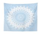 Tapeçaria de parede Mandala Flowers Microfabric 150x100cm