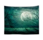Tapeçaria de parede Moon Forest Night View Starry Sky 150cm