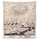 Tapeçaria de parede Moon Tarot Aesthetic Room 150x100cm Microfabric