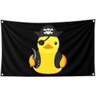 Tapeçaria de pato pirata fofo para quarto de crianças 100% poliéster 100x150cm