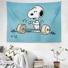 Tapeçaria, decoração de parede, decoração, pendurada em C, Snoopys