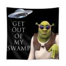 Tapeçaria Donkey Shrek Flag Art 90x90cm 100% poliéster