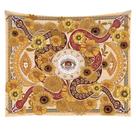 Tapeçaria, doze constelações, mandala, 150x130cm, microtecido Tapeçaria, doze constelações, mandala, 150x130cm, microtecido