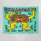 Tapeçaria Emanon Baby Beat Box Pop Art 100x150cm Poliéster