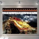 Tapeçaria estilo tibetano, parede do palácio de Potala, 150x130cm, microtecido