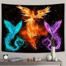 Tapeçaria Fantasy Phoenix Animal 150x100cm em fibra de poliéster
