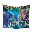 Tapeçaria Fluorescent Planet Mountain 150x150cm Microfabric