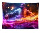 Tapeçaria fluorescente Dj Magician Room Aesthetic 150x150cm