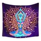 Tapeçaria fluorescente para ioga e beleza, estética de parede 150x150cm