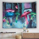 Tapeçaria Forest Moon Mushroom Starry Sky 150x150cm Microtecido