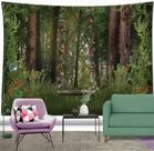 Tapeçaria Forest Wall Room Aesthetic 150x150cm, microtecido