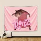 Tapeçaria Funny RATZ Cartoon Rat Wall Tapeçaria 100x150cm