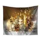 Tapeçaria Golden Christmas Snowflake Wall 150x130cm Microfabric