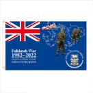 Tapeçaria Guerra das Malvinas 1982-2022 Flag Art Anime 150x90cm