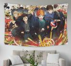 Tapeçaria Haikyuus com design de mangá de anime pendurada 145 x 100 cm