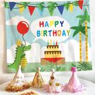 Tapeçaria Happy Birthday Room Aesthetic 150x130cm, microtecido