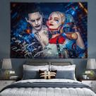 Tapeçaria Harleys Quinns Anime Mangá Design 75x100cm Poliéster