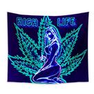 Tapeçaria High Life Wall Room Aesthetic 150x150cm, microtecido