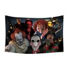 Tapeçaria: ícones de terror, vilões clássicos do cinema 100x150cm