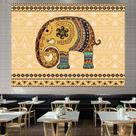 Tapeçaria Indian God Elephant Wall 148x130cm em microtecido Tapeçaria Indian God Elephant Wall 148x130cm em microtecido