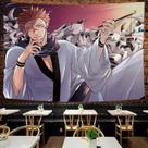 Tapeçaria Jujutsus Kaisens Wall Room Aesthetic 100x70cm, microtecido