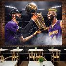Tapeçaria Kobe Bryant para pendurar na parede 100x70cm em microtecido