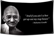 Tapeçaria Mahatma Gandhi Trap House para pendurar na parede 100x150cm