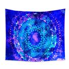 Tapeçaria, mandala fluorescente, parede de flores, 150x150cm, microtecido