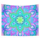 Tapeçaria, mandala, parede, 150x150cm, microtecido, fibra, decoração de quarto Tapeçaria, mandala, parede, 150x150cm, microtecido, fibra, decoração de quarto