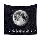 Tapeçaria Moon Phases Starry Sky Wall 150x130cm, microtecido