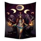 Tapeçaria Moon Witch Wall Room Aesthetic 150x150cm, microtecido