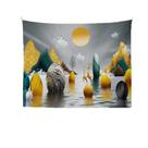 Tapeçaria Mountain Elk Wall Room Aesthetic 100x70cm, microtecido Tapeçaria Mountain Elk Wall Room Aesthetic 100x70cm, microtecido