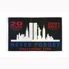 Tapeçaria Never Forget Wall Aesthetic 150x90cm, microtecido