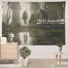 Tapeçaria Nier Automata Game Art para decoração de casa 100x150cm