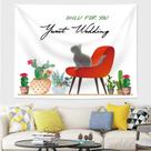 Tapeçaria Only For You Tweet Wedding Wall 150x130cm, microtecido Tapeçaria Only For You Tweet Wedding Wall 150x130cm, microtecido
