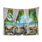 Tapeçaria, paisagem marítima, microtecido de parede, 150x130cm, decoração de quarto Tapeçaria, paisagem marítima, microtecido de parede, 150x130cm, decoração de quarto