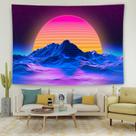 Tapeçaria para pendurar na parede 3D Sunset Neon Colorful Trippy 150x130cm Tapeçaria para pendurar na parede 3D Sunset Neon Colorful Trippy 150x130cm