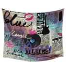 Tapeçaria para pendurar na parede Blues Music Retro Design 100% poliéster