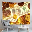 Tapeçaria para pendurar na parede, cédula de dólar 150x100cm, poliéster