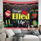 Tapeçaria para pendurar na parede Christmas Let's Get Elfed Up 130x150cm