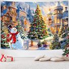 Tapeçaria para pendurar na parede Christmas Winter Wonderland 150x130cm
