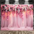 Tapeçaria para pendurar na parede de rosas e orquídeas românticas 150x130cm