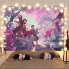 Tapeçaria para pendurar na parede Demon Slayer Tanjiro Kamado 100x150cm Tapeçaria para pendurar na parede Demon Slayer Tanjiro Kamado 100x150cm