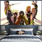 Tapeçaria para pendurar na parede Demons Slayers Kamados Tanjirou Anime